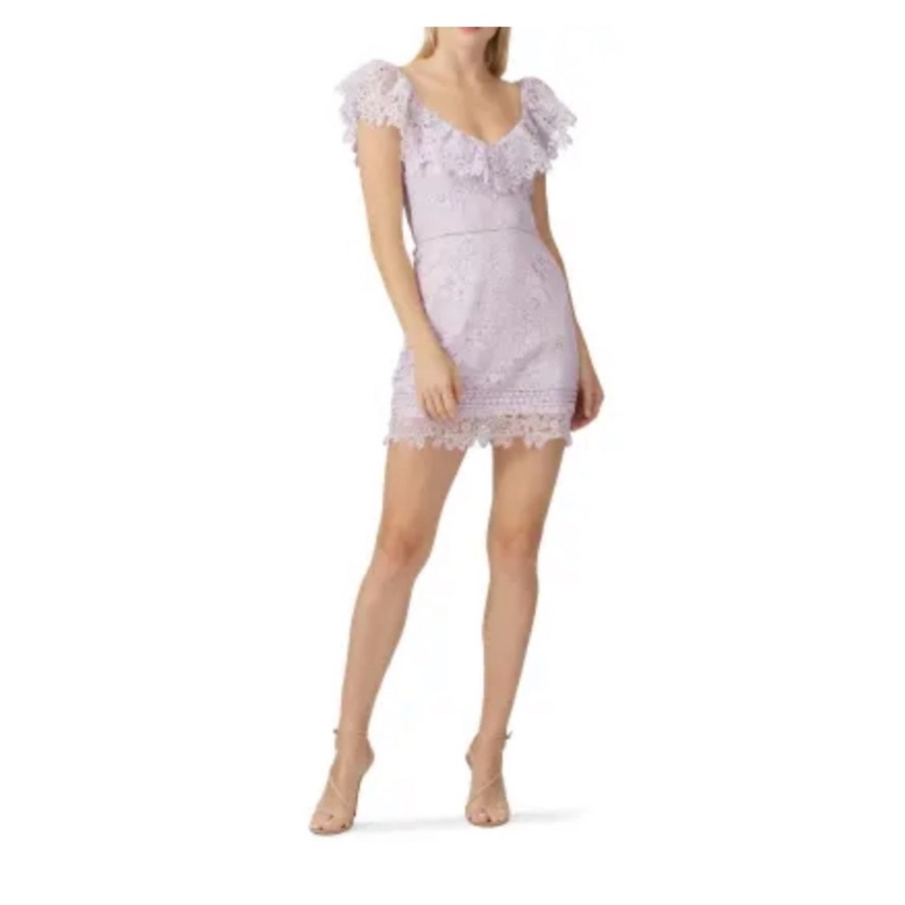 Saylor Lilac Lace Purple Dress Size Medium - Picture 4 of 13